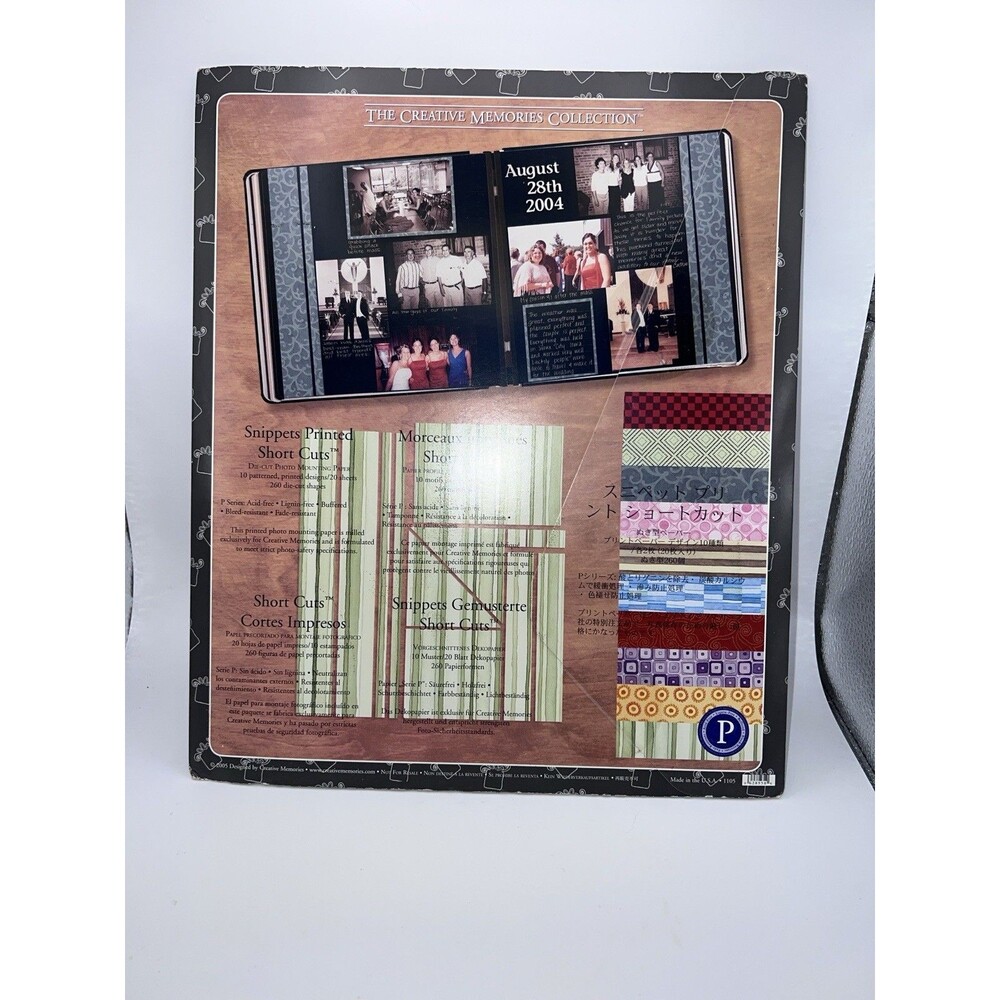 Creative Memories Snippets Printed Short Cuts Die Cut Photo Paper Pack New